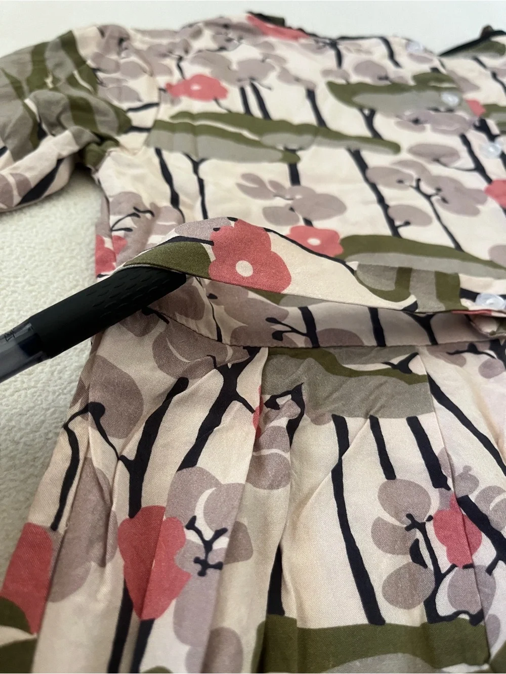 Caramel London Girls’ Viscose Japanese Inspired Print Tree Floral Designer Dress